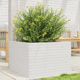 Garden Planter White 70x70x45.5 cm Solid Wood Pine 847254
