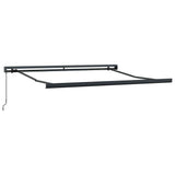 Retractable Awning Yellow and White 3x2.5 m Fabric and Aluminium 3154556