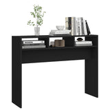 ZNTS Console Table Black 105x30x80 cm Engineered Wood 808306