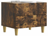 Bedside Cabinet Smoked Oak 62 x 34.5 x 47.5 cm Engineered Wood 894780