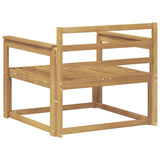 Outdoor Middle Sofa Solid Acacia Wood White 3438998