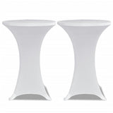 Standing Table Cover 80 cm White Stretch 4 pcs 279070