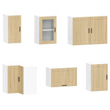 11 Piece Kitchen Cabinet Set Porto Sonoma Oak Engineered Wood 3314964