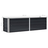 Raised Bed Anthracite Galvanised Steel 160x40x45 cm 45731