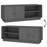 TV Cabinet Grey 105x34x40 cm Solid Wood Pine 818222