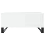Coffee Table White 80x80x36.5 cm Engineered Wood 830788