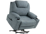 Power Lift Recliner Chair with Pocket Spring, Electric Lift Chair with Wide Backrest, Grey T3398P530765