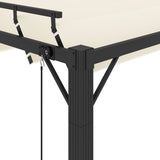 Gazebo with Louvered Roof 3x3 m Cream Fabric and Aluminium 313924
