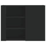 Wall Cabinet Black 75x35x60 cm Engineered Wood 848424