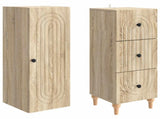 Cabinet Set 2 pcs 33 x 34.5 x 90 cm Engineered Wood 3416468