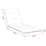 Sunlounger Cushion GEMERT 100% Polyester Anthracite 947352