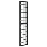 ZNTS Folding 3-Panel Room Divider Japanese Style 120x170 cm Black 352079