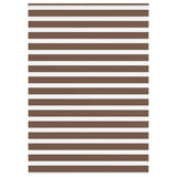 ZNTS Zebra Blind Brown 155x230 cm Fabric Width 150.9 cm Polyester 4014402