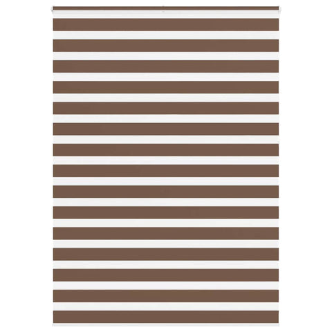 ZNTS Zebra Blind Brown 155x230 cm Fabric Width 150.9 cm Polyester 4014402