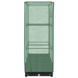 Raised Bed with Greenhouse Cover Rattan Look 80x40x123 cm 4015810