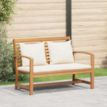 Garden Bench Natural 110 x 64 x 76.5 cm Solid teak wood 42006404