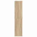 Shoe Cabinet with Door Brown 80 x 39 x 180 cm Engineered wood 3333868