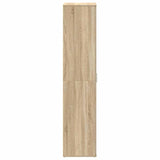 Shoe Cabinet with Door Brown 80 x 39 x 180 cm Engineered wood 3333868