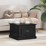 Coffee Table Black Oak 50 x 50 x 35 cm Engineered Wood 881372