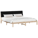 Bed Frame with Upholstered Headboard Brown 200 x 200 cm 3394380
