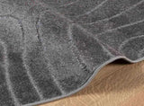 Area Rugs Round PALMERAS Anthracite 160 CM Polyester 42022672