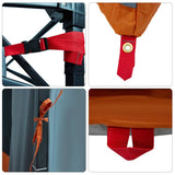 Inner Tent with Roof Grey and Orange 291 x 291 x 240 cm Taffeta 42001183