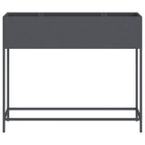 Raised Garden Planter Anthracite 100 x 26 x 82 cm Steel 865878