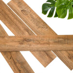 ZNTS WallArt 30 pcs Wood Look Planks GL-WA29 Reclaimed Oak Rusty Brown 3082856