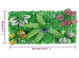 Artificial Plant Fence 6 pcs Green 40x60 cm 366638