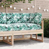 Pallet Cushion Set 3 pcs Green Leaf Pattern Oxford Fabric 3329097