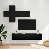 TV Cabinet Set 8 pcs Engineered Wood 3438599