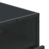 Drawer Cabinet Black 70x41x83.5 cm Engineered Wood 849089