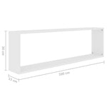 ZNTS Wall Cube Shelf 4 pcs White 100x15x30 cm Engineered Wood 807080