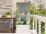 Garden Privacy Screen Sliver 50 x 150 cm Stainless steel 876487