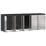 Wheelie Bin Storage for 5 Bins Anthracite 340 x 77.5 x 121.5 cm 3394786