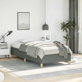 Bed Frame without Mattress Dark Grey 100x203 cm Twin XL Fabric 347201