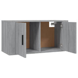 3 Piece Wall-mounted TV Cabinet Set Grey Sonoma 80x34,5x40 cm 3188364