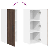 Wall Cabinet PORTO Brown Oak 30 x 31 x 80 cm Engineered Wood 885369