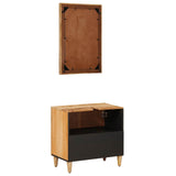 Bathroom Cabinet Set Wall-mounted 2 pcs Solid Mango Wood 3310177