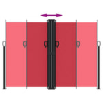 Retractable Side Awning Red 180x1200 cm 4004837
