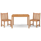 3 Piece Garden Dining Set Solid Wood Teak 3157144