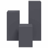 Plant Stand 3 pcs Anthracite Steel 865829