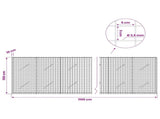 Gabion with 3.5 mm Wire and 5x5 cm Mesh 1100x10x100 cm 3462064