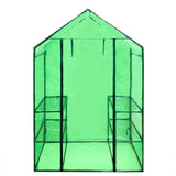 Greenhouse Transparent green Powder-coated steel 120 x 80 x 190 cm 41545