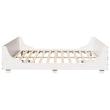 Bed Frame without Mattress White 180x200 cm Super King Solid Wood Pine 3302274