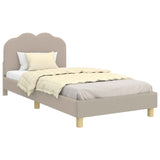 Children's Bed Frame with Headboard Light Grey 90 x 200 cm 42010978