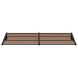 Door Canopy Black 239x90 cm Polycarbonate 153700