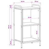 Book Cabinet 43 x 33 x 80 cm Engineered Wood Grey Sonoma 8013887