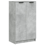 Shoe Cabinet Concrete Grey 59x35x100.5 cm Engineered Wood 811443