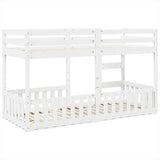 Bunk Bed White 90x200 cm Solid Wood Pine 3308590